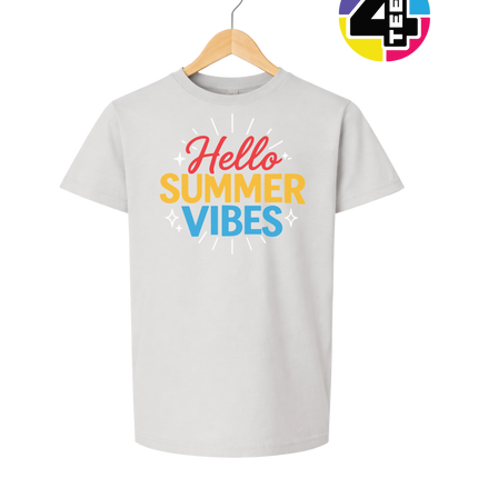 Hello Summer Vibes Youth Tee