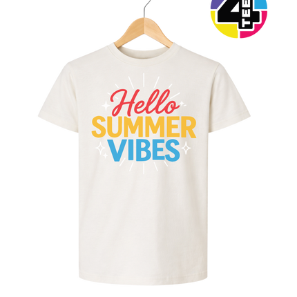 Hello Summer Vibes Youth Tee