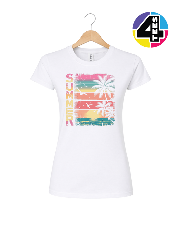 Vintage Summer Sunset Women's Tee