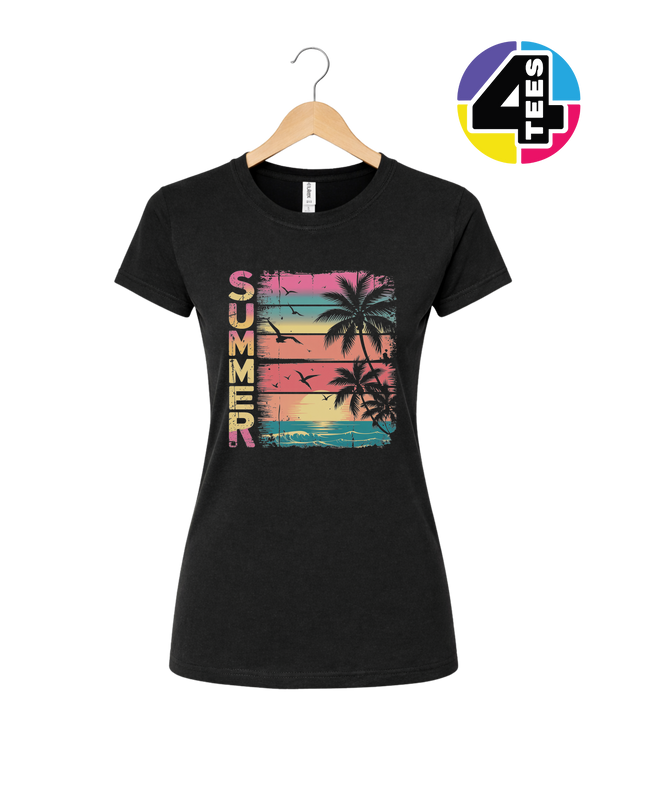 Vintage Summer Sunset Women's Tee
