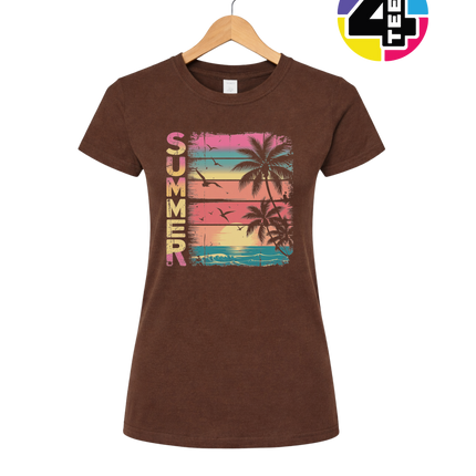 Vintage Summer Sunset Women's Tee