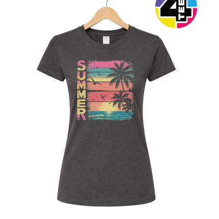 Vintage Summer Sunset Women's Tee