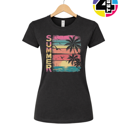 Vintage Summer Sunset Women's Tee