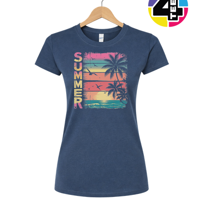 Vintage Summer Sunset Women's Tee