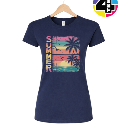 Vintage Summer Sunset Women's Tee
