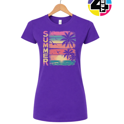 Vintage Summer Sunset Women's Tee