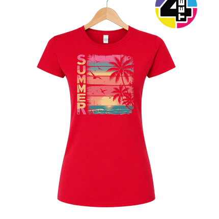 Vintage Summer Sunset Women's Tee