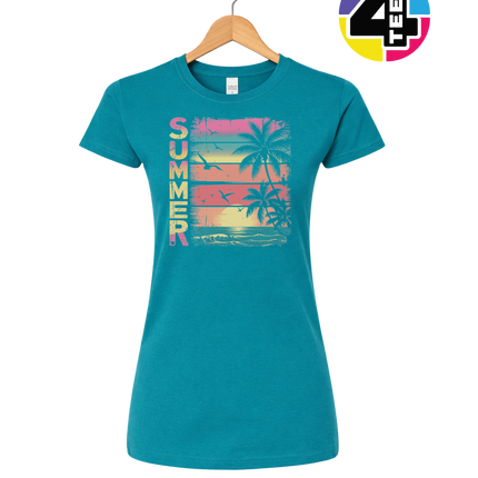 Vintage Summer Sunset Women's Tee