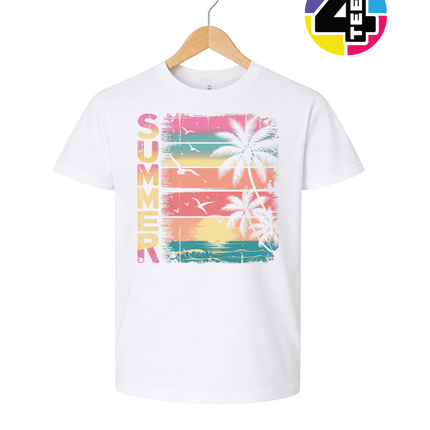 Vintage Summer Sunset Youth Tee