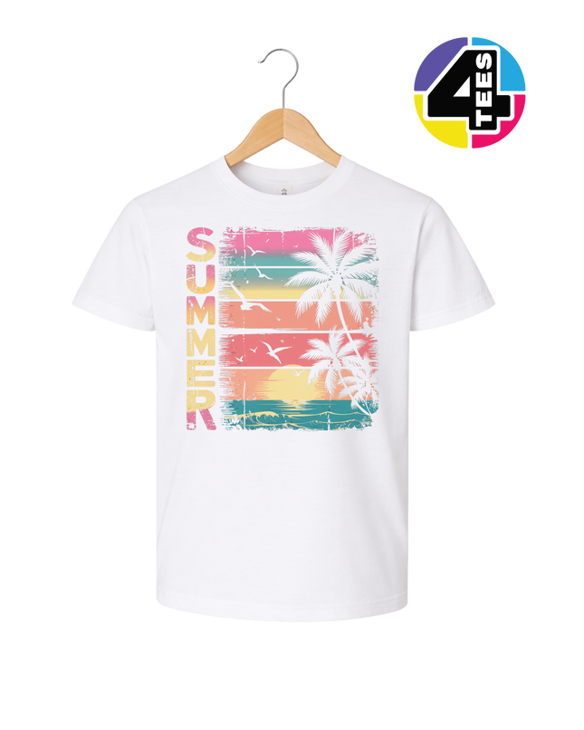Vintage Summer Sunset Youth Tee