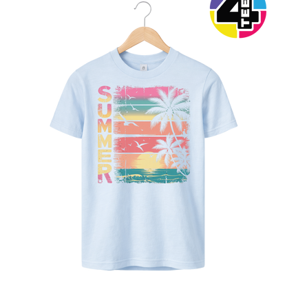 Vintage Summer Sunset Youth Tee