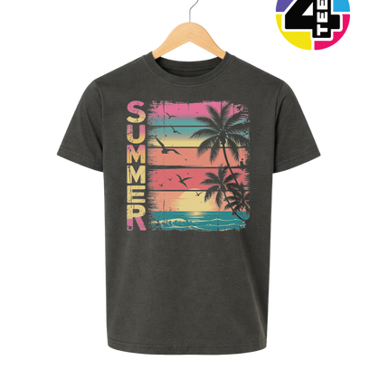 Vintage Summer Sunset Youth Tee