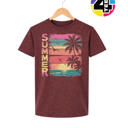 Vintage Summer Sunset Youth Tee