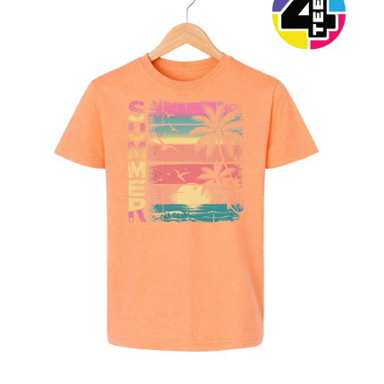 Vintage Summer Sunset Youth Tee