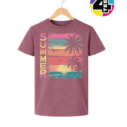 Vintage Summer Sunset Youth Tee