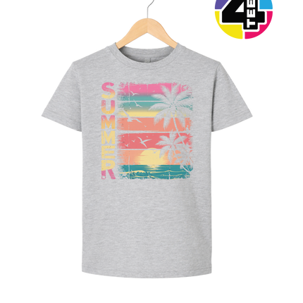 Vintage Summer Sunset Youth Tee