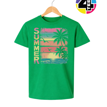 Vintage Summer Sunset Youth Tee
