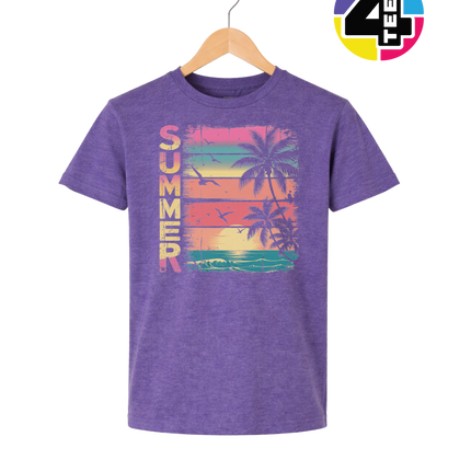 Vintage Summer Sunset Youth Tee