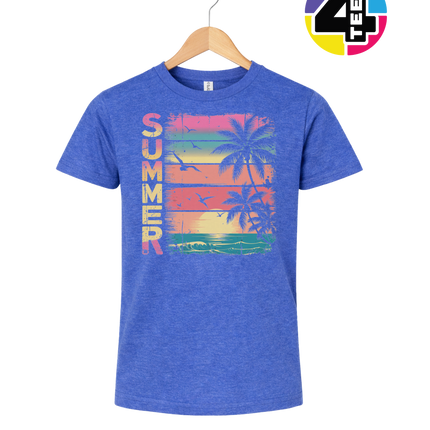 Vintage Summer Sunset Youth Tee