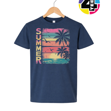 Vintage Summer Sunset Youth Tee