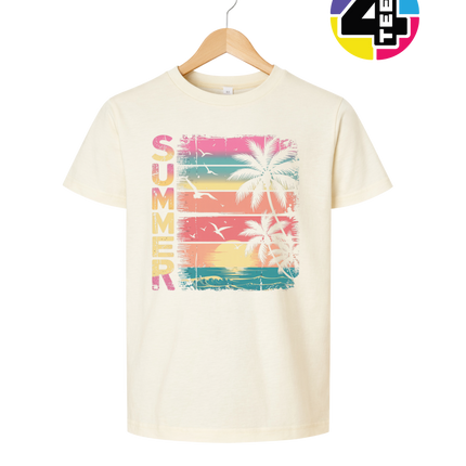 Vintage Summer Sunset Youth Tee