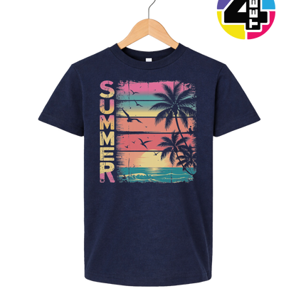 Vintage Summer Sunset Youth Tee