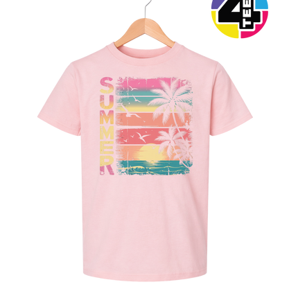 Vintage Summer Sunset Youth Tee