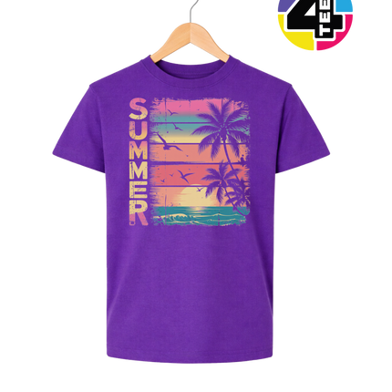 Vintage Summer Sunset Youth Tee