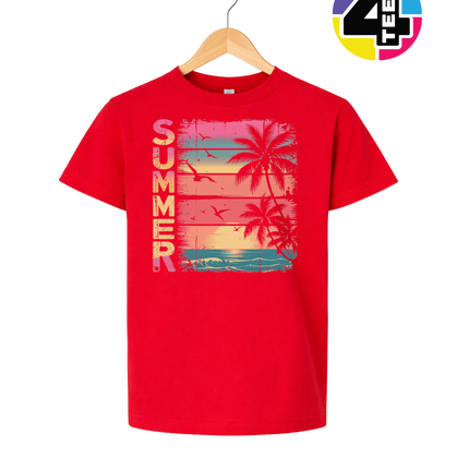 Vintage Summer Sunset Youth Tee