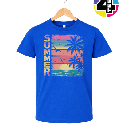 Vintage Summer Sunset Youth Tee