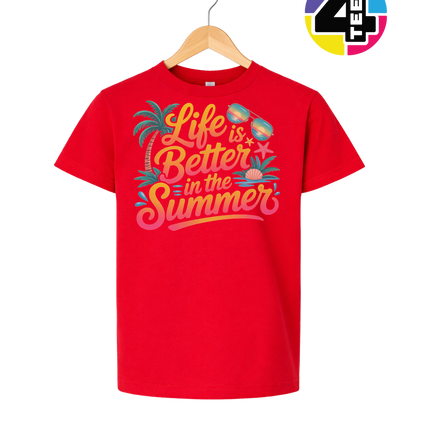 Life Is Better In The Summer Youth Tee