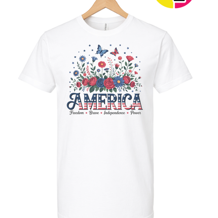 Star-Spangled Bloom America Tee