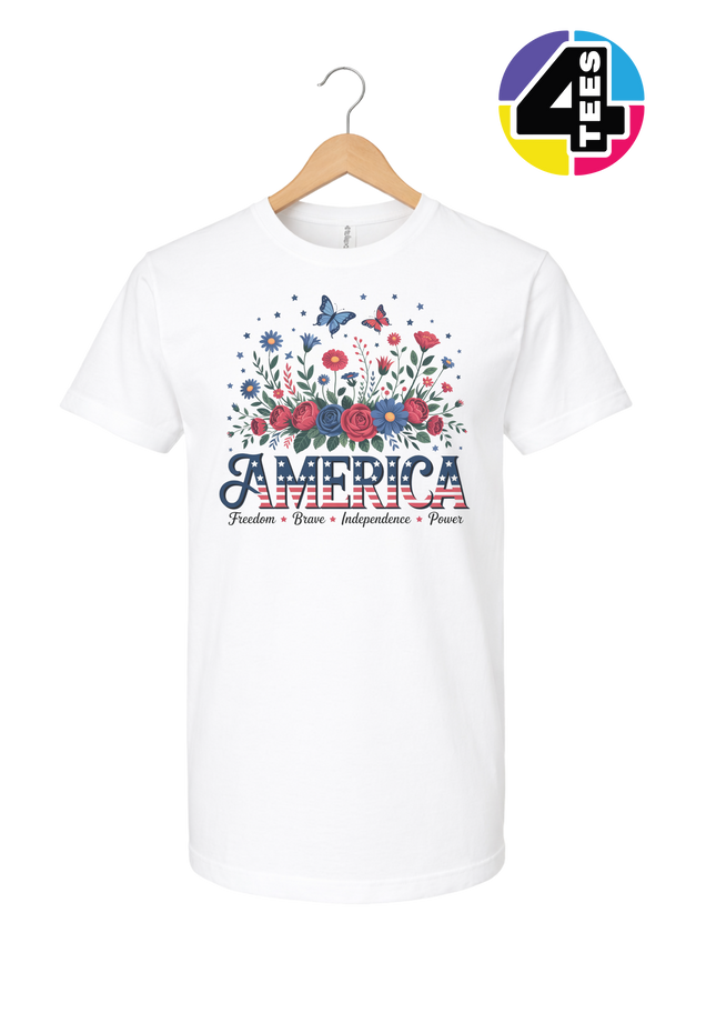 Star-Spangled Bloom America Tee