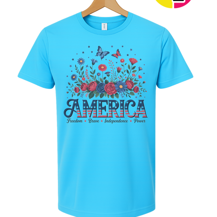 Star-Spangled Bloom America Tee
