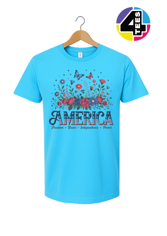 Star-Spangled Bloom America Tee