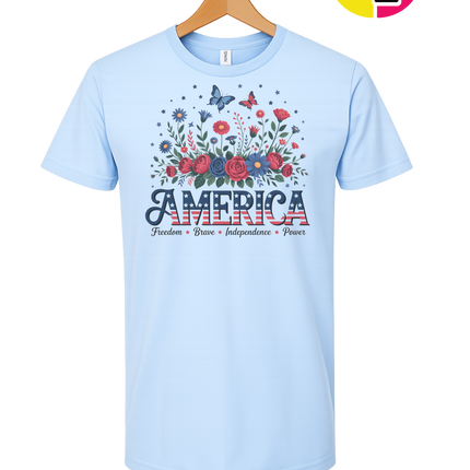 Star-Spangled Bloom America Tee
