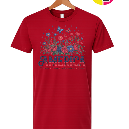 Star-Spangled Bloom America Tee