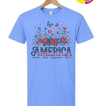 Star-Spangled Bloom America Tee