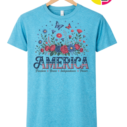 Star-Spangled Bloom America Tee