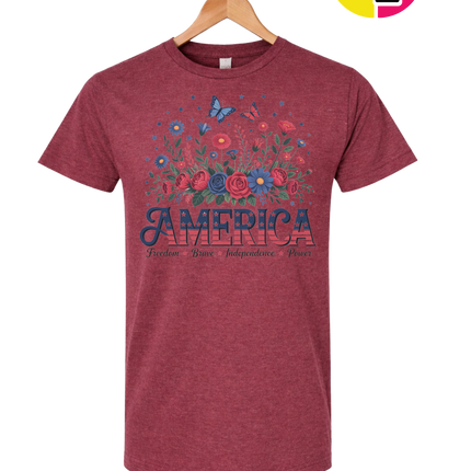 Star-Spangled Bloom America Tee