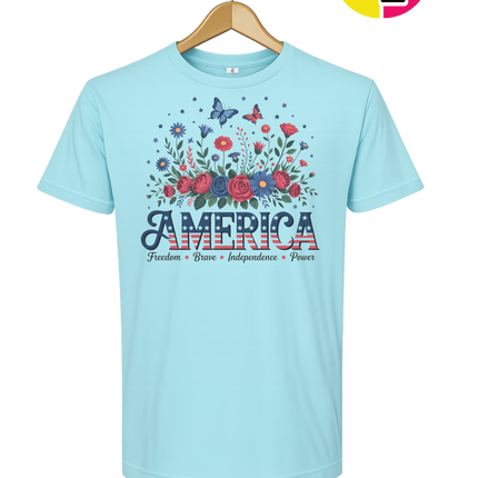 Star-Spangled Bloom America Tee