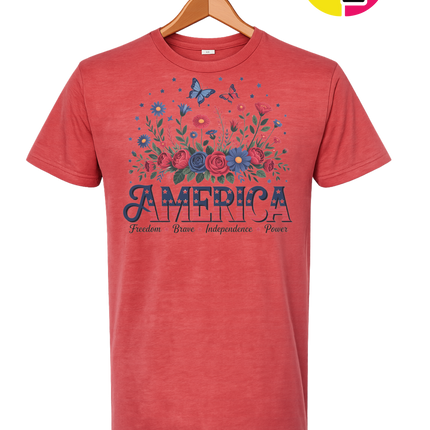 Star-Spangled Bloom America Tee