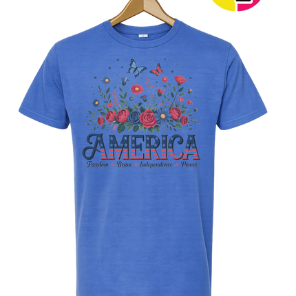 Star-Spangled Bloom America Tee