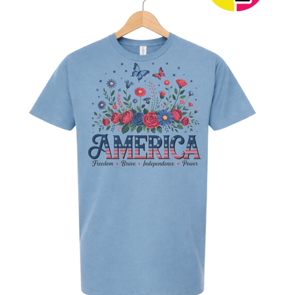 Star-Spangled Bloom America Tee