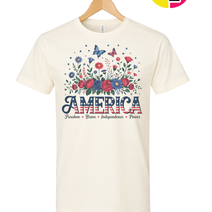 Star-Spangled Bloom America Tee