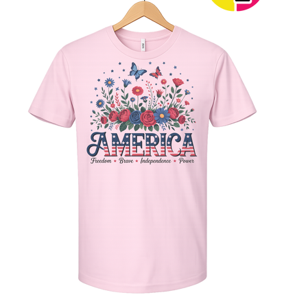 Star-Spangled Bloom America Tee