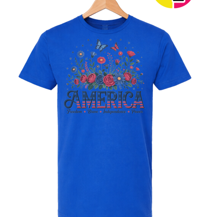Star-Spangled Bloom America Tee