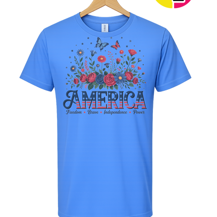 Star-Spangled Bloom America Tee