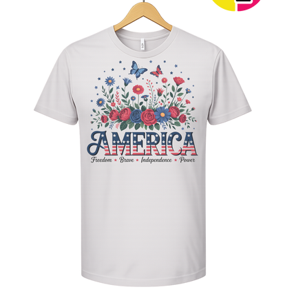 Star-Spangled Bloom America Tee