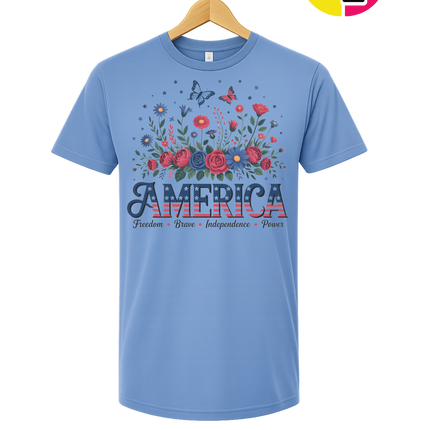 Star-Spangled Bloom America Tee